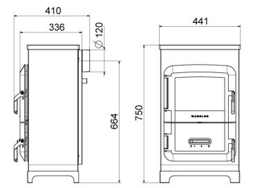 Wamsler Raumheizer RH-6 F mit geprüfter Kochfunktion schwarz/Seiten lavendel W20001096520